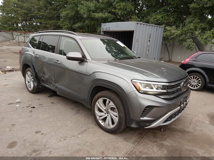 2022 Volkswagen Atlas VIN 1V2KP2CA8NC551527 IAAI salvage auction — REAR END, Mv-907A (New York), sold $7,100 on 2026-07-31 (photo 1)
