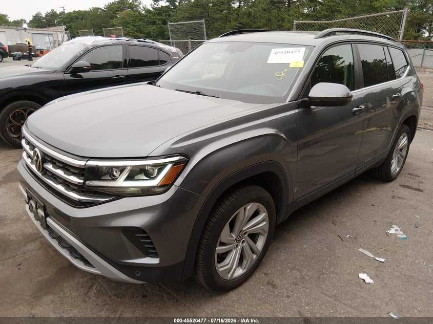 2022 Volkswagen Atlas VIN 1V2KP2CA8NC551527 IAAI salvage auction — REAR END, Mv-907A (New York), sold $7,100 on 2026-07-31 (photo 2)