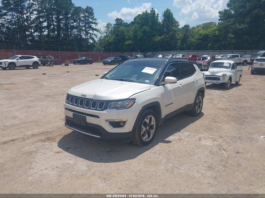 2018 Jeep Compass VIN 3C4NJCCB3JT361664 IAAI salvage auction — FRONT END, Salvage Title, sold $3,550 on 2026-08-28 (photo 2)