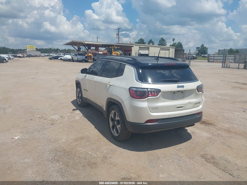 2018 Jeep Compass VIN 3C4NJCCB3JT361664 IAAI salvage auction — FRONT END, Salvage Title, sold $3,550 on 2026-08-28 (photo 3)