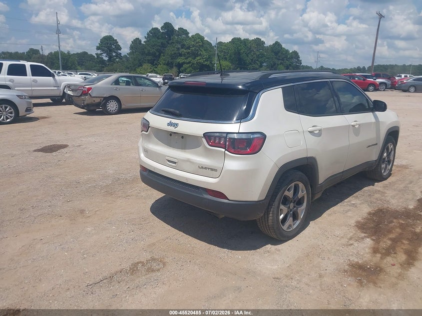 2018 Jeep Compass VIN 3C4NJCCB3JT361664 IAAI salvage auction — FRONT END, Salvage Title, sold $3,550 on 2026-08-28 (photo 4)