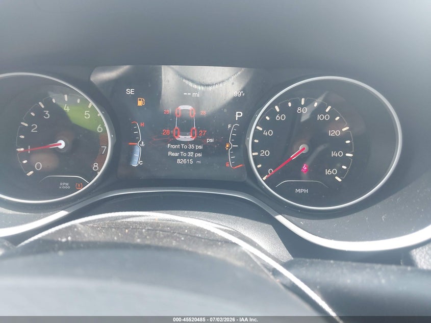 2018 Jeep Compass VIN 3C4NJCCB3JT361664 IAAI salvage auction — FRONT END, Salvage Title, sold $3,550 on 2026-08-28 (photo 7)