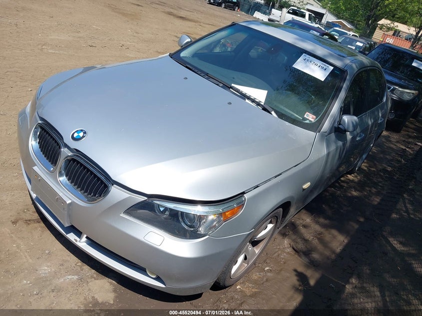 2006 BMW 5 series VIN WBANE53546CK79839 IAAI salvage auction — NORMAL WEAR, Clear (Virginia), sold $300 on 2026-07-30 (photo 2)