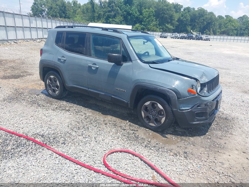 2017 Jeep Renegade VIN ZACCJAAB9HPG07133 IAAI salvage auction — RIGHT FRONT, Salvage Title, sold $1,950 on 2026-08-17 (photo 1)