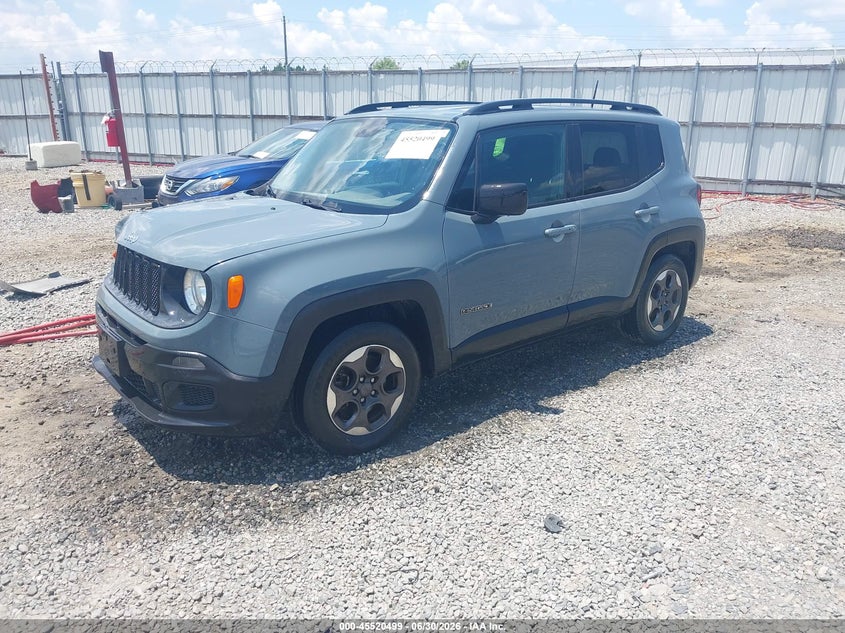2017 Jeep Renegade VIN ZACCJAAB9HPG07133 IAAI salvage auction — RIGHT FRONT, Salvage Title, sold $1,950 on 2026-08-17 (photo 2)