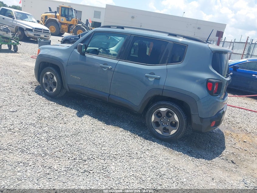 2017 Jeep Renegade VIN ZACCJAAB9HPG07133 IAAI salvage auction — RIGHT FRONT, Salvage Title, sold $1,950 on 2026-08-17 (photo 3)