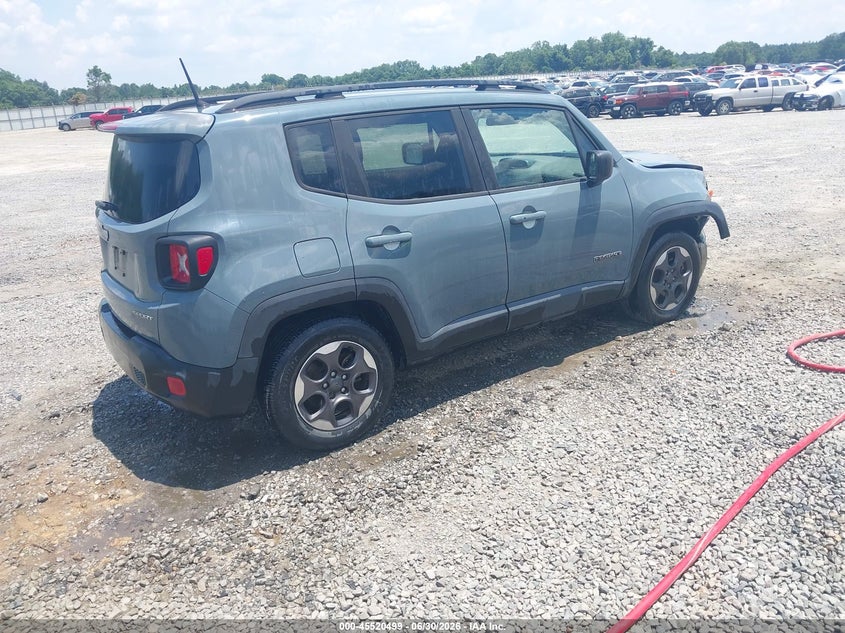 2017 Jeep Renegade VIN ZACCJAAB9HPG07133 IAAI salvage auction — RIGHT FRONT, Salvage Title, sold $1,950 on 2026-08-17 (photo 4)