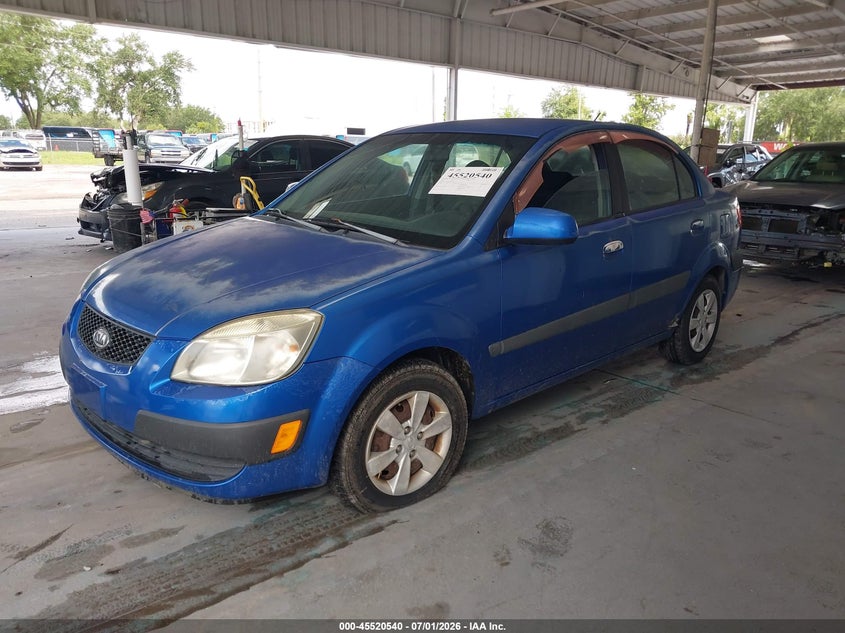 2008 Kia Rio VIN KNADE123386305837 IAAI salvage auction — FRONT END, Clear (Florida), sold $400 on 2026-07-29 (photo 2)