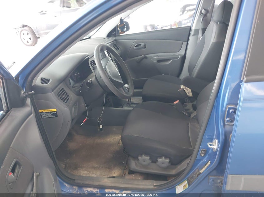 2008 Kia Rio VIN KNADE123386305837 IAAI salvage auction — FRONT END, Clear (Florida), sold $400 on 2026-07-29 (photo 5)