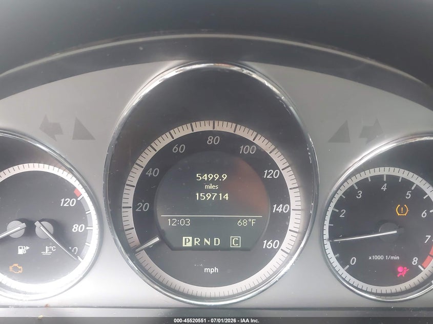 2010 Mercedes-benz C class VIN WDDGF5EB8AF437205 IAAI salvage auction — NORMAL WEAR, Clear - Dealer Only (California), sold $475 on 2026-07-28 (photo 7)