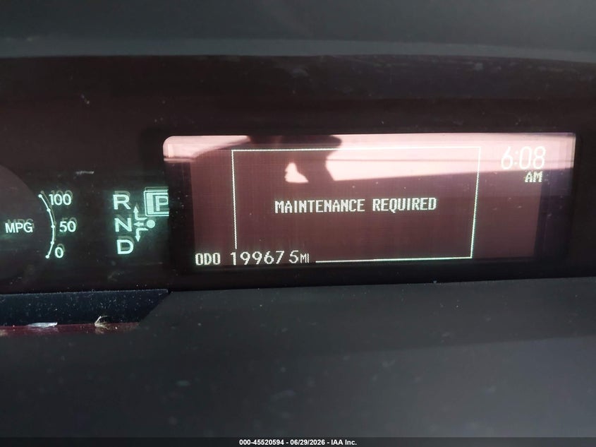 2012 Toyota Prius VIN JTDKN3DU6C5463440 IAAI salvage auction — NORMAL WEAR, Salvage (California), sold $1,150 on 2026-07-29 (photo 7)