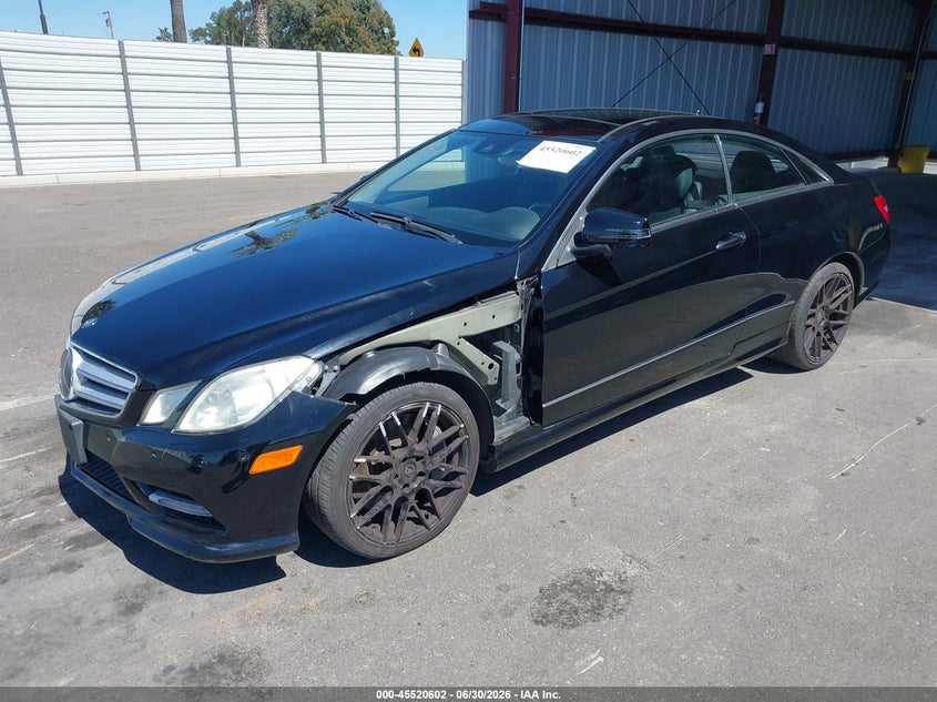 2012 Mercedes-benz E-klasse VIN WDDKJ7DB9CF155325 IAAI salvage auction — LEFT FRONT, Salvage (California), sold $975 on 2026-07-28 (photo 1)