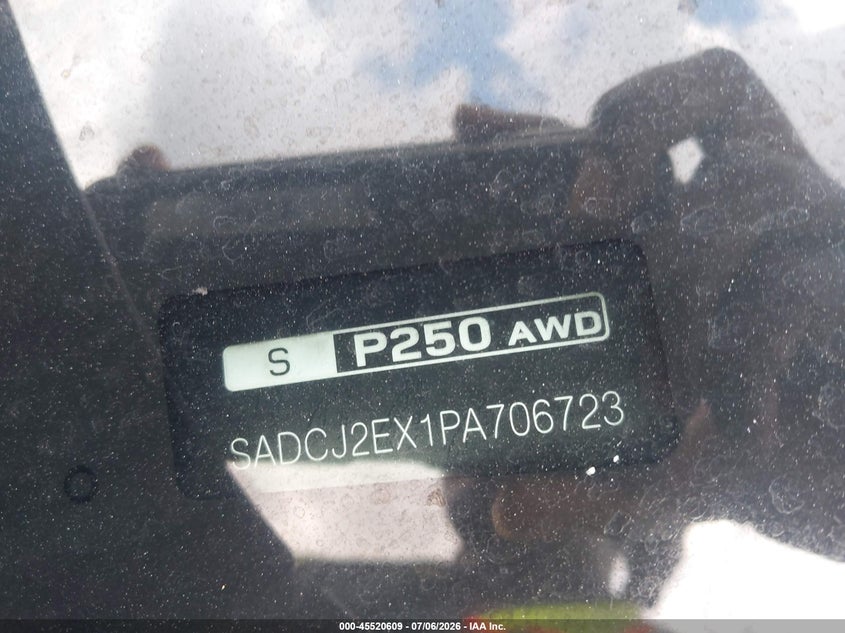 2023 Jaguar F-pace VIN SADCJ2EX1PA706723 IAAI salvage auction — FRONT END, Salvage (Georgia), sold $9,500 on 2026-08-12 (photo 9)