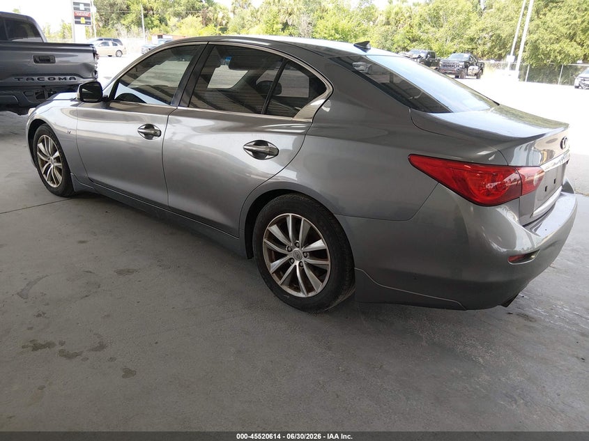 2014 Infiniti Q50 VIN JN1BV7AP1EM677415 IAAI salvage auction — NORMAL WEAR, Clear (Montana), sold $2,000 on 2026-08-01 (photo 3)