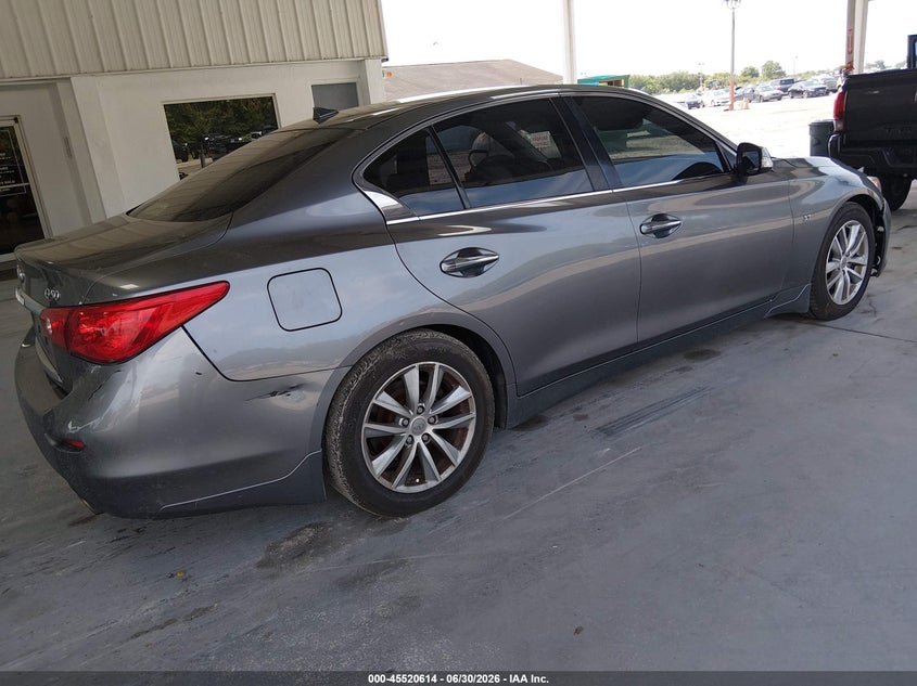 2014 Infiniti Q50 VIN JN1BV7AP1EM677415 IAAI salvage auction — NORMAL WEAR, Clear (Montana), sold $2,000 on 2026-08-01 (photo 4)