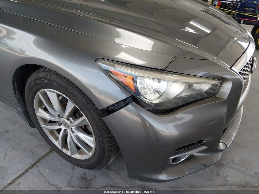 2014 Infiniti Q50 VIN JN1BV7AP1EM677415 IAAI salvage auction — NORMAL WEAR, Clear (Montana), sold $2,000 on 2026-08-01 (photo 6)
