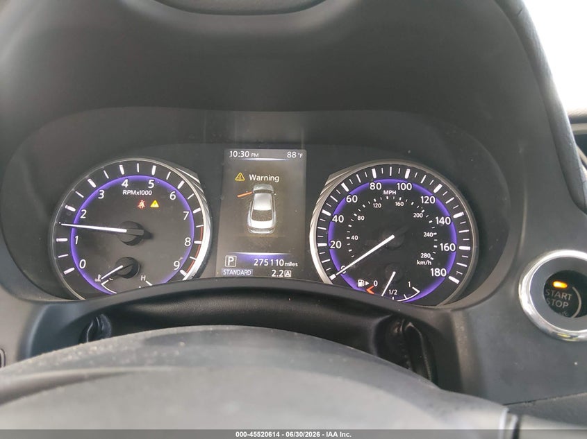 2014 Infiniti Q50 VIN JN1BV7AP1EM677415 IAAI salvage auction — NORMAL WEAR, Clear (Montana), sold $2,000 on 2026-08-01 (photo 7)