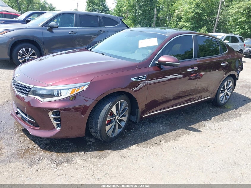 2016 Kia Optima VIN 5XXGV4L28GG033714 IAAI salvage auction — REAR END, Salvage Title, sold $2,250 on 2026-07-22 (photo 2)