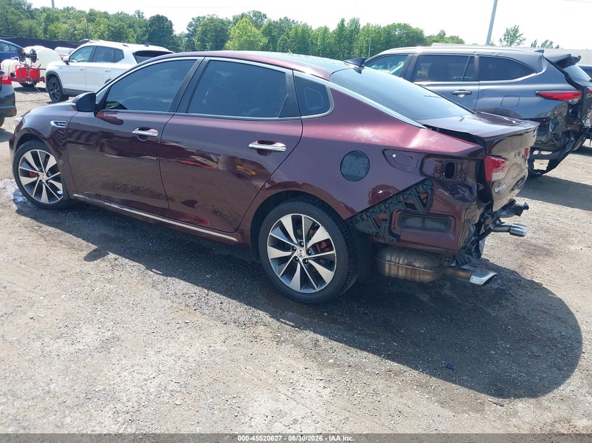 2016 Kia Optima VIN 5XXGV4L28GG033714 IAAI salvage auction — REAR END, Salvage Title, sold $2,250 on 2026-07-22 (photo 3)