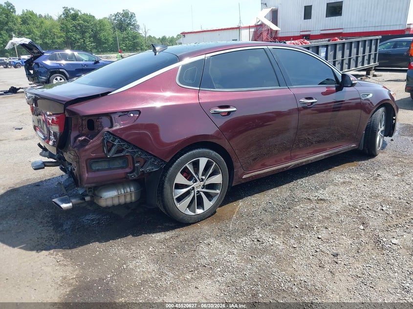 2016 Kia Optima VIN 5XXGV4L28GG033714 IAAI salvage auction — REAR END, Salvage Title, sold $2,250 on 2026-07-22 (photo 4)