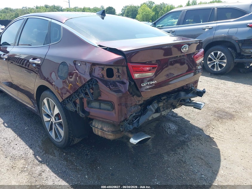 2016 Kia Optima VIN 5XXGV4L28GG033714 IAAI salvage auction — REAR END, Salvage Title, sold $2,250 on 2026-07-22 (photo 6)