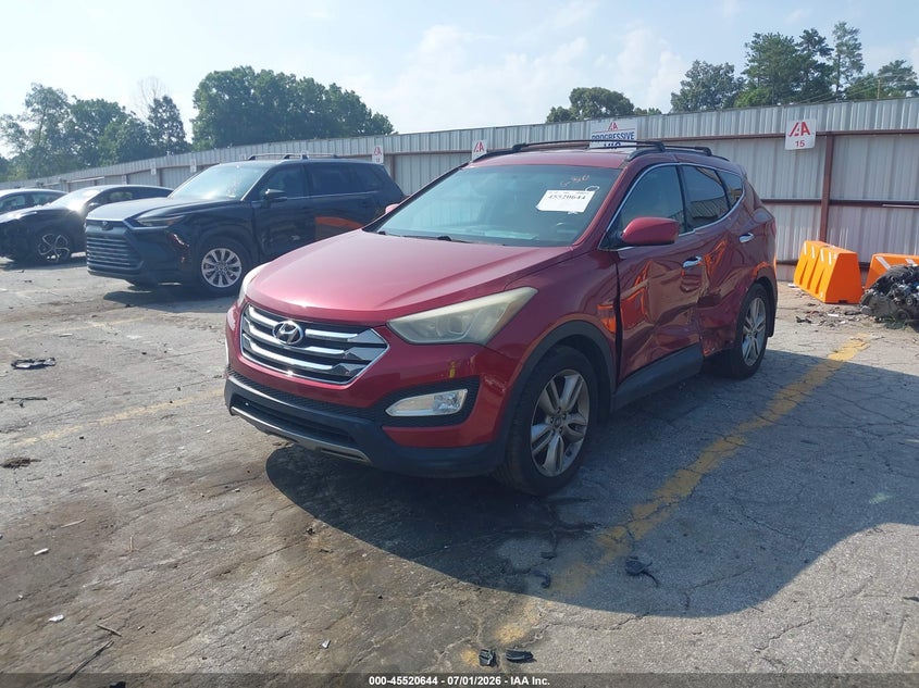2013 Hyundai Santa fe VIN 5XYZU3LAXDG090002 IAAI salvage auction — SIDE, Salvage (Georgia), sold $1,250 on 2026-08-02 (photo 2)