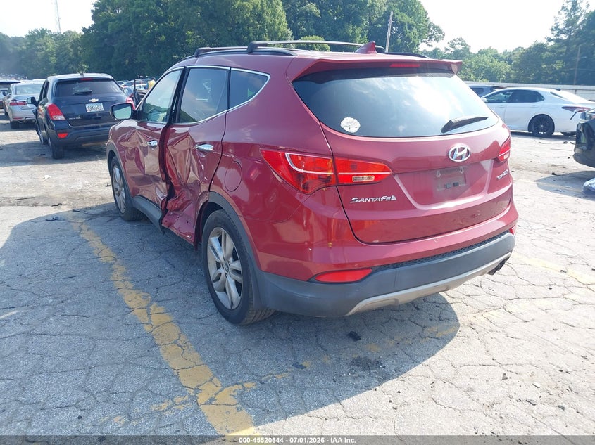2013 Hyundai Santa fe VIN 5XYZU3LAXDG090002 IAAI salvage auction — SIDE, Salvage (Georgia), sold $1,250 on 2026-08-02 (photo 3)