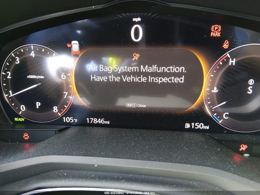 2024 Mazda Cx-90 VIN JM3KKEHD5R1174815 IAAI salvage auction — LEFT SIDE, Salvage Title, sold $9,000 on 2026-07-24 (photo 7)