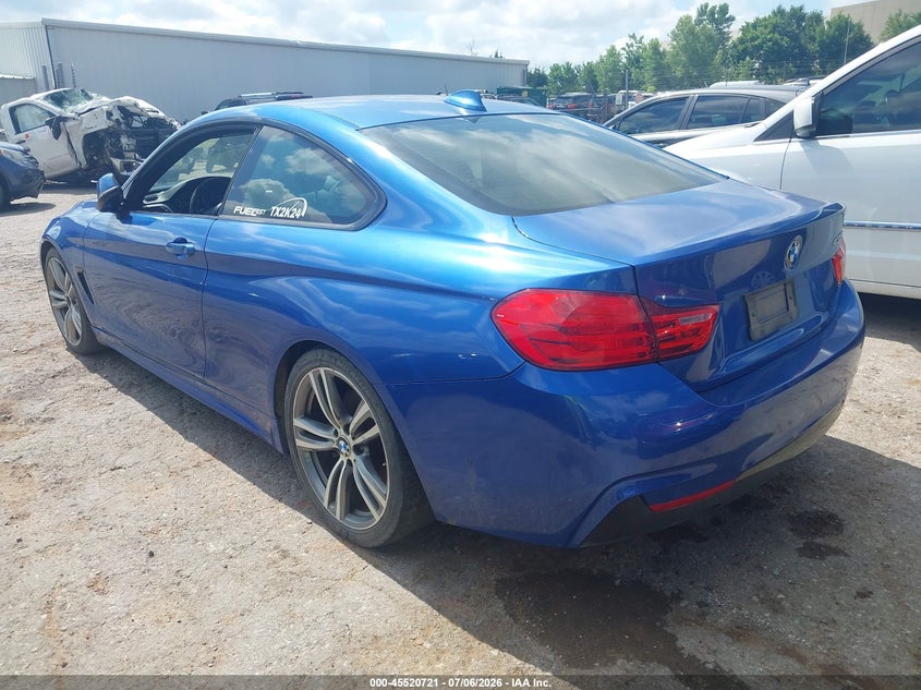 2014 BMW 4er VIN WBA3R1C5XEK190415 IAAI salvage auction — NORMAL WEAR, Clear (Texas), sold $2,000 on 2026-09-02 (photo 3)