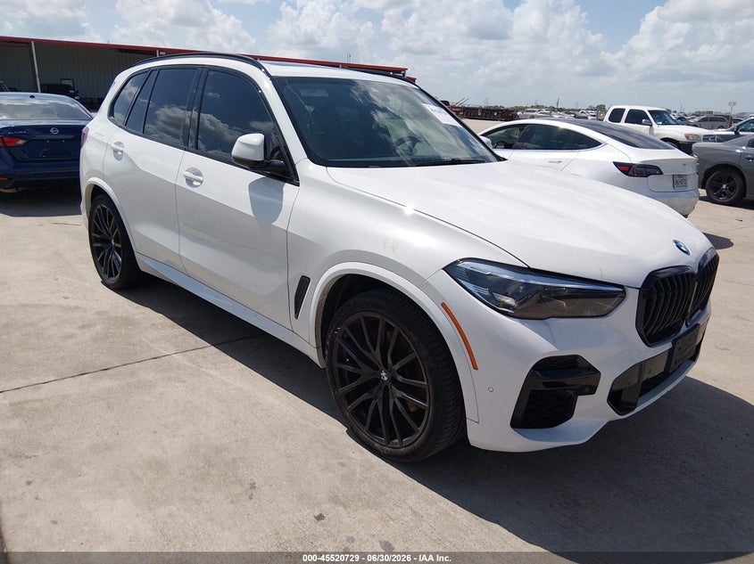 2022 BMW X5 VIN 5UXCR4C08N9N14606 IAAI salvage auction — WATER/FLOOD, Wait Title, sold $24,025 on 2026-09-04 (photo 1)