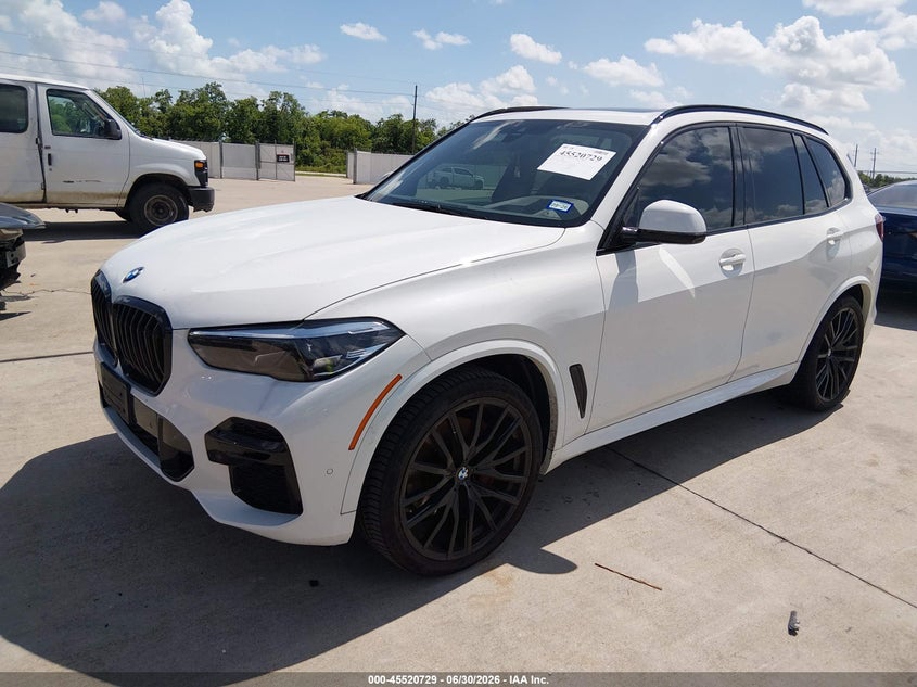 2022 BMW X5 VIN 5UXCR4C08N9N14606 IAAI salvage auction — WATER/FLOOD, Wait Title, sold $24,025 on 2026-09-04 (photo 2)