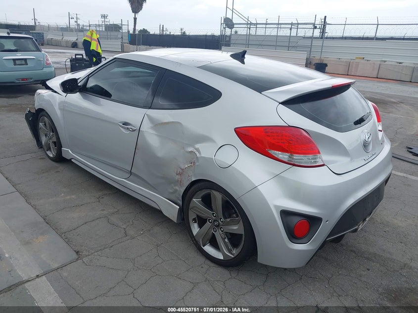 2013 Hyundai Veloster VIN KMHTC6AE2DU108549 IAAI salvage auction — FRONT END, Salvage (California), sold $550 on 2026-07-22 (photo 3)