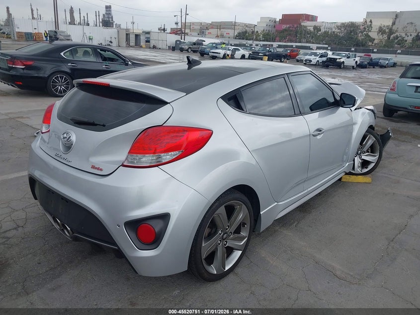 2013 Hyundai Veloster VIN KMHTC6AE2DU108549 IAAI salvage auction — FRONT END, Salvage (California), sold $550 on 2026-07-22 (photo 4)