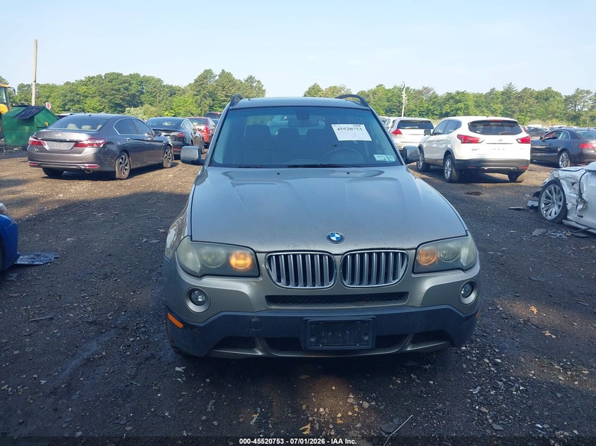 2007 BMW X3 VIN WBXPC93457WE78629 IAAI salvage auction — NORMAL WEAR, Clear (New York), sold $3,675 on 2026-07-07 (photo 6)