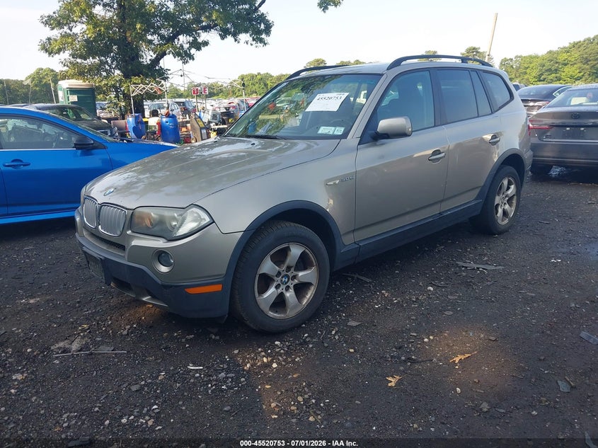 2007 BMW X3 VIN WBXPC93457WE78629 IAAI salvage auction — NORMAL WEAR, Clear (New York), sold $3,675 on 2026-07-07 (photo 2)