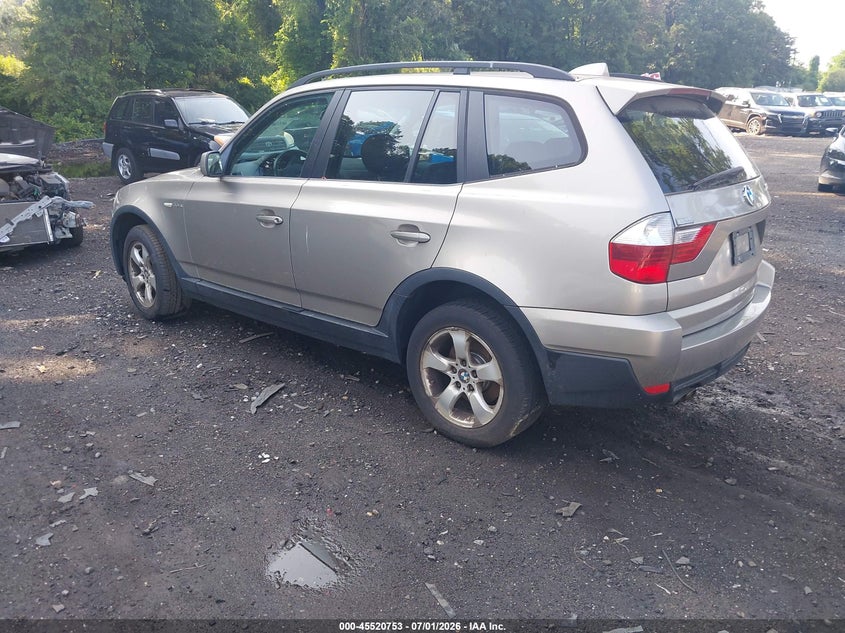2007 BMW X3 VIN WBXPC93457WE78629 IAAI salvage auction — NORMAL WEAR, Clear (New York), sold $3,675 on 2026-07-07 (photo 3)
