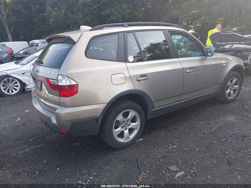 2007 BMW X3 VIN WBXPC93457WE78629 IAAI salvage auction — NORMAL WEAR, Clear (New York), sold $3,675 on 2026-07-07 (photo 4)