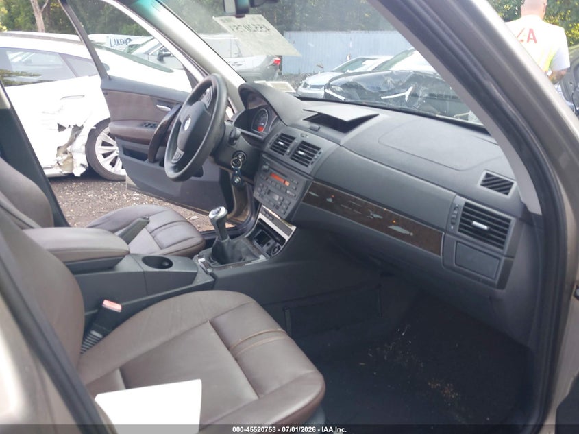 2007 BMW X3 VIN WBXPC93457WE78629 IAAI salvage auction — NORMAL WEAR, Clear (New York), sold $3,675 on 2026-07-07 (photo 5)
