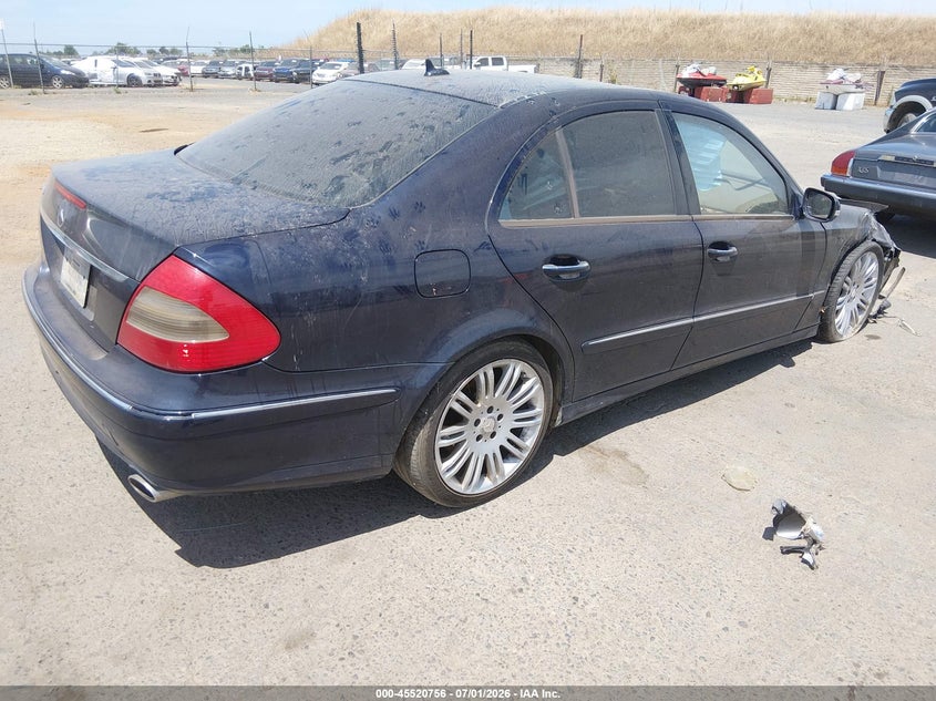 2008 Mercedes-benz E-class VIN WDBUF56X78B250366 IAAI salvage auction — RIGHT FRONT, Salvage (California), sold $400 on 2026-07-15 (photo 4)