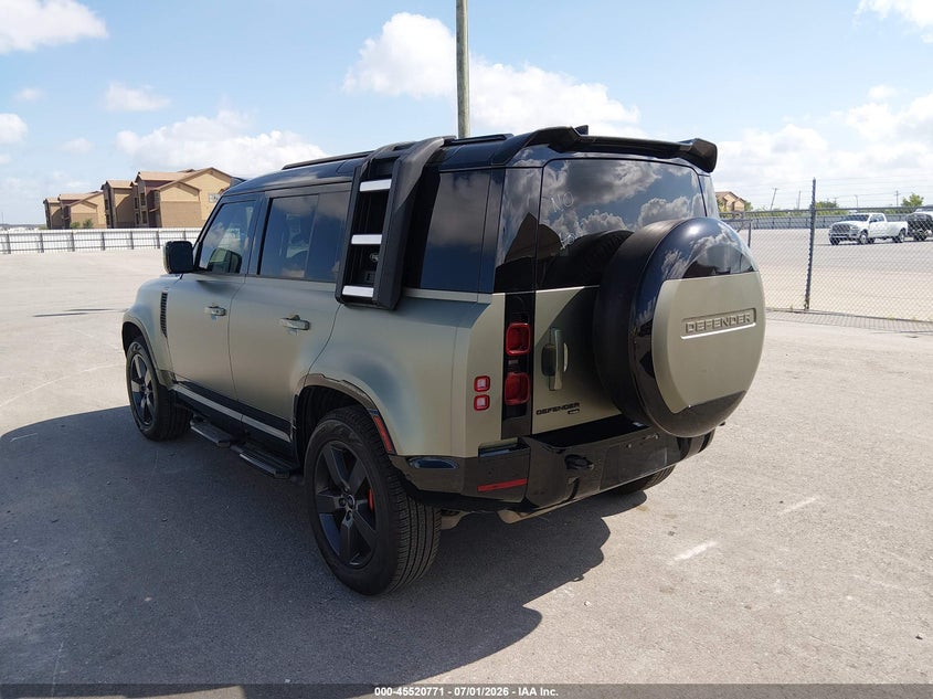 2023 Land rover Defender VIN SALE27EU7P2191802 IAAI salvage auction — REAR END, Salvage (Texas), sold $35,000 on 2026-07-06 (photo 3)