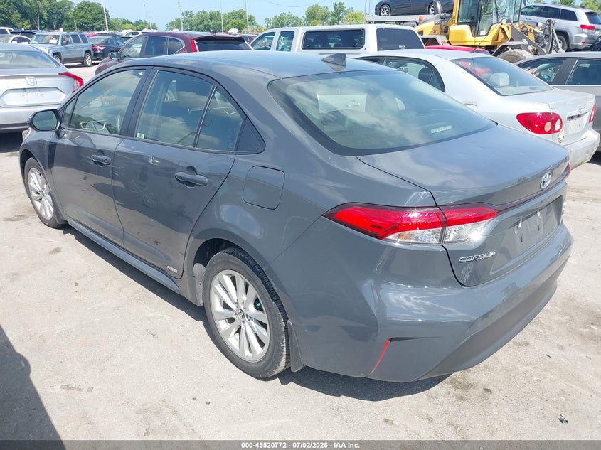 2023 Toyota Corolla VIN JTDBDMHE7P3006777 IAAI salvage auction — HAIL, Salvage Title, sold $7,300 on 2026-07-21 (photo 3)