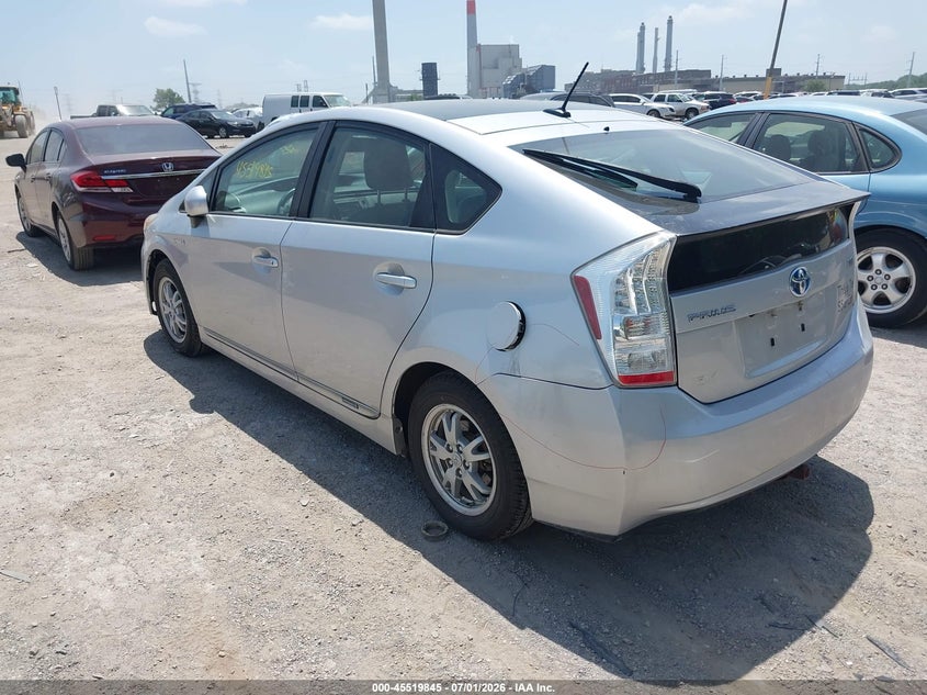2011 Toyota Prius VIN JTDKN3DU2B5294290 IAAI salvage auction — REAR END, Salvage (Indiana), sold $1,550 on 2026-07-29 (photo 3)