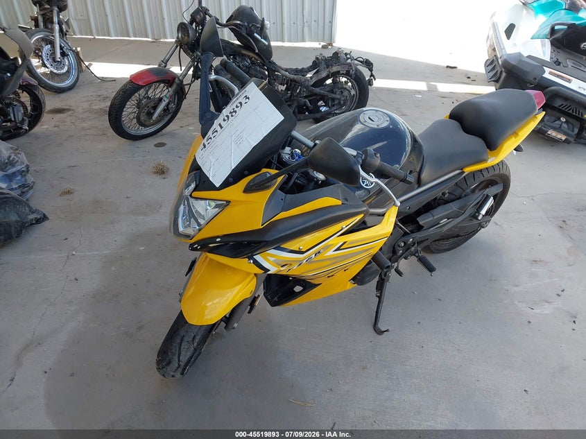 2009 Yamaha Fz6 VIN JYARJ18E89A000423 IAAI salvage auction — NORMAL WEAR, Original (Texas), sold $1,425 on 2026-07-14 (photo 2)