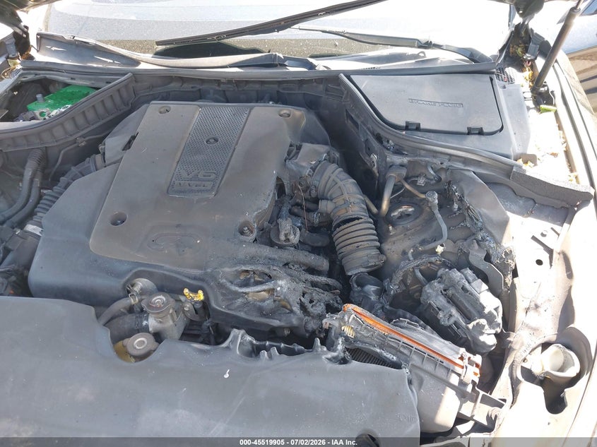 2014 Infiniti Q50 VIN JN1BV7AR3EM703949 IAAI salvage auction — ENGINE DAMAGE, Salvage (Connecticut), sold $50 on 2026-07-30 (photo 6)