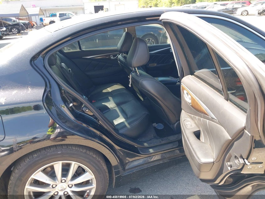 2014 Infiniti Q50 VIN JN1BV7AR3EM703949 IAAI salvage auction — ENGINE DAMAGE, Salvage (Connecticut), sold $50 on 2026-07-30 (photo 8)