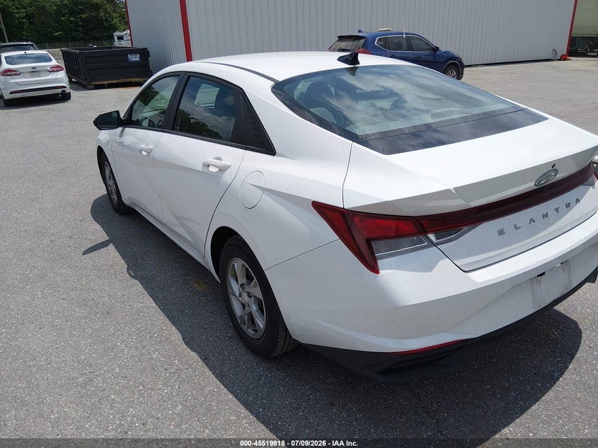 2021 Hyundai Elantra VIN 5NPLL4AGXMH049657 IAAI salvage auction — NORMAL WEAR, SF97 (Maryland), sold $25 on 2026-07-21 (photo 3)