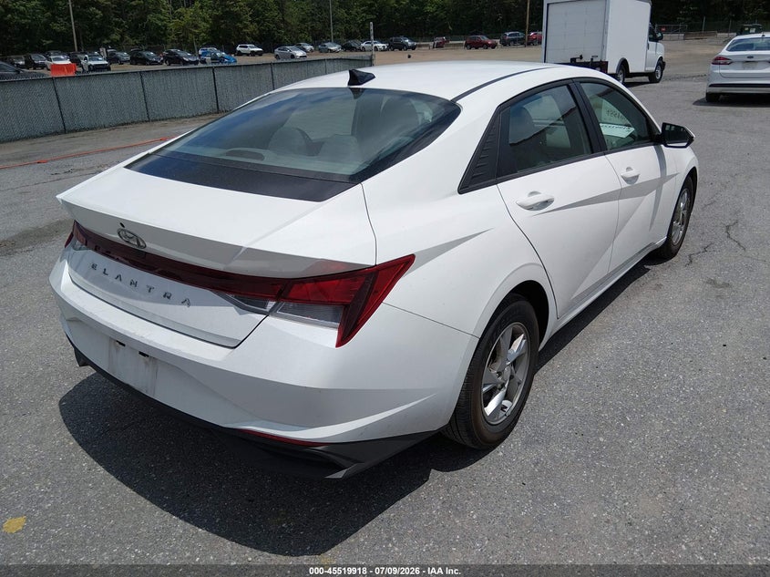 2021 Hyundai Elantra VIN 5NPLL4AGXMH049657 IAAI salvage auction — NORMAL WEAR, SF97 (Maryland), sold $25 on 2026-07-21 (photo 4)