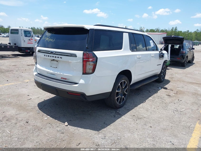 2021 Chevrolet Suburban VIN 1GNSCEKDXMR273629 IAAI salvage auction — FRONT END, Salvage Title, sold $8,000 on 2026-07-29 (photo 4)