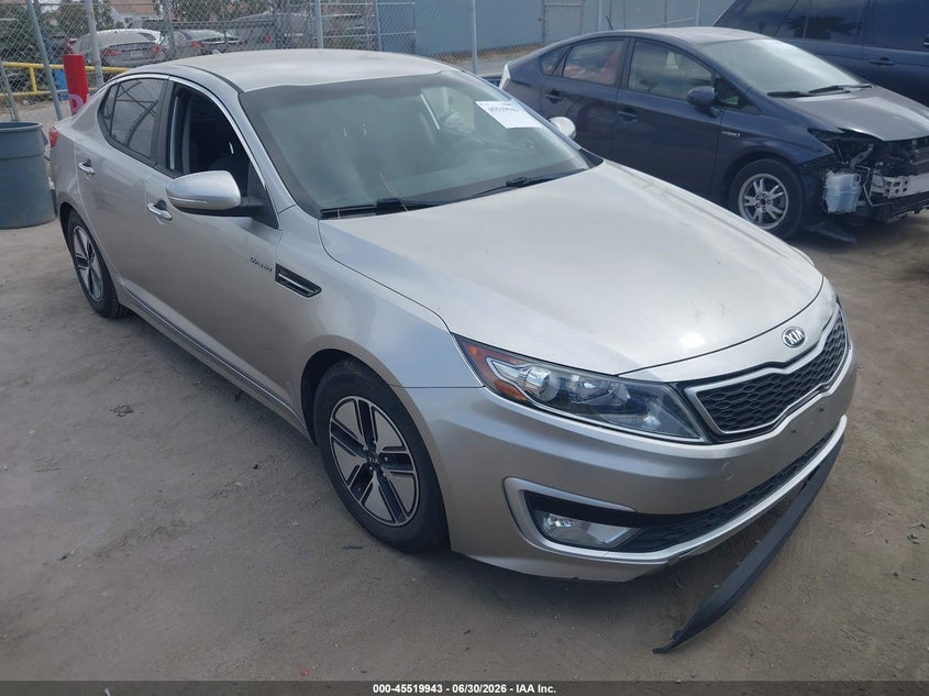 2013 Kia Optima hybrid VIN KNAGM4AD8D5038805 IAAI salvage auction — UNKNOWN, Clear - Dealer Only (California), sold $1,625 on 2026-07-08 (photo 1)