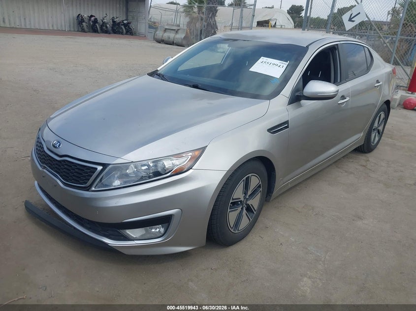 2013 Kia Optima hybrid VIN KNAGM4AD8D5038805 IAAI salvage auction — UNKNOWN, Clear - Dealer Only (California), sold $1,625 on 2026-07-08 (photo 2)